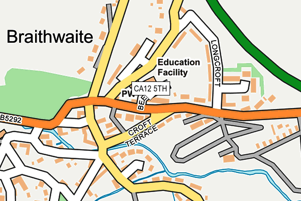 CA12 5TH map - OS OpenMap – Local (Ordnance Survey)