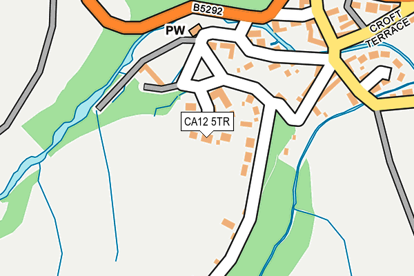 CA12 5TR map - OS OpenMap – Local (Ordnance Survey)
