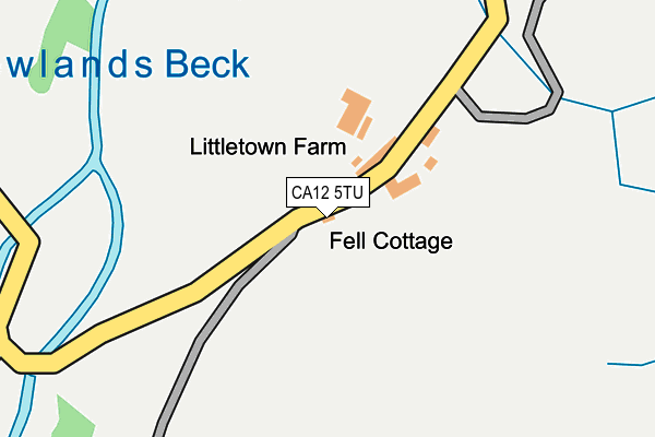 CA12 5TU map - OS OpenMap – Local (Ordnance Survey)