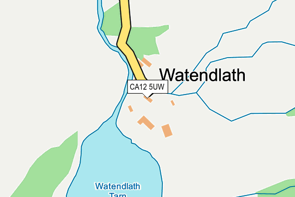 CA12 5UW map - OS OpenMap – Local (Ordnance Survey)