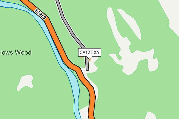 CA12 5XA map - OS OpenMap – Local (Ordnance Survey)