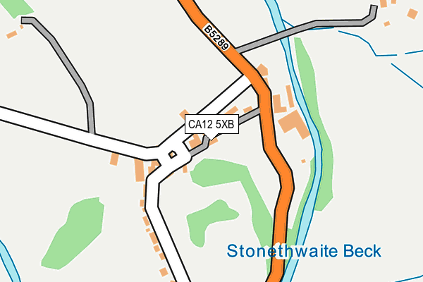 CA12 5XB map - OS OpenMap – Local (Ordnance Survey)