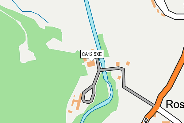 CA12 5XE map - OS OpenMap – Local (Ordnance Survey)