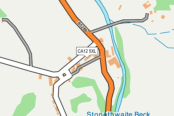 CA12 5XL map - OS OpenMap – Local (Ordnance Survey)