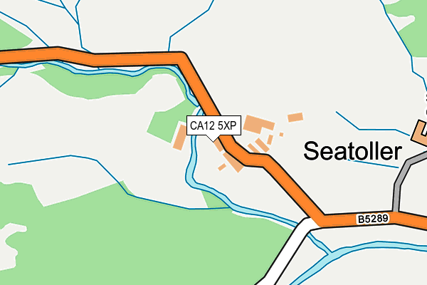 CA12 5XP map - OS OpenMap – Local (Ordnance Survey)