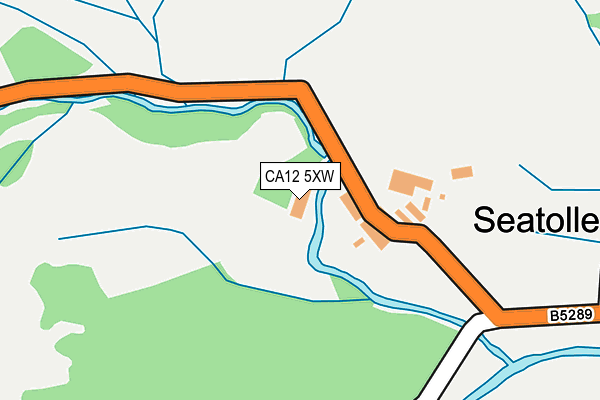 CA12 5XW map - OS OpenMap – Local (Ordnance Survey)