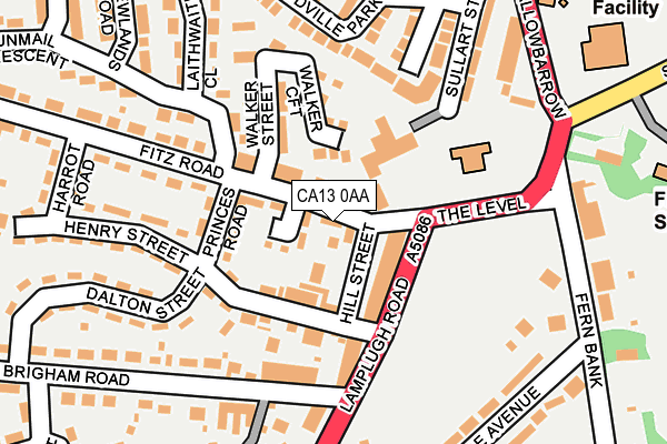 CA13 0AA map - OS OpenMap – Local (Ordnance Survey)