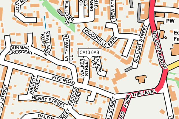 CA13 0AB map - OS OpenMap – Local (Ordnance Survey)