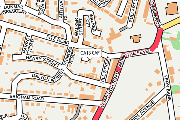 CA13 0AF map - OS OpenMap – Local (Ordnance Survey)