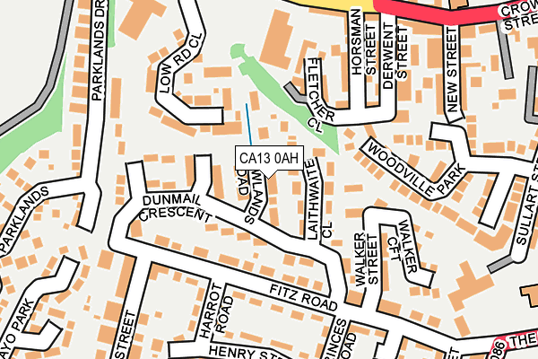 CA13 0AH map - OS OpenMap – Local (Ordnance Survey)