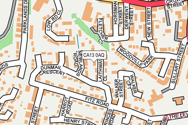 CA13 0AQ map - OS OpenMap – Local (Ordnance Survey)