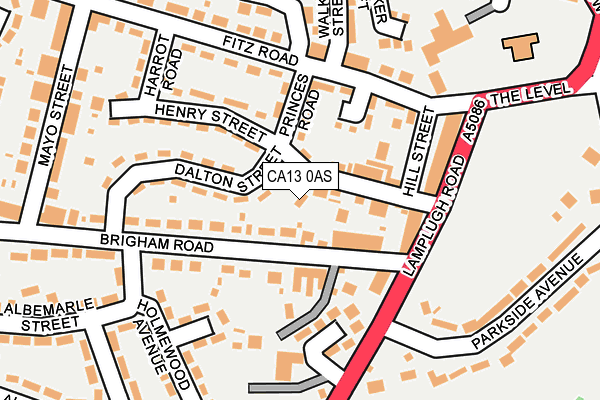 CA13 0AS map - OS OpenMap – Local (Ordnance Survey)