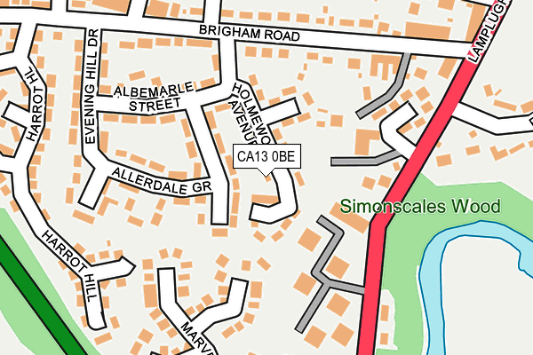 Map of MJS (CUMBRIA) LIMITED at local scale