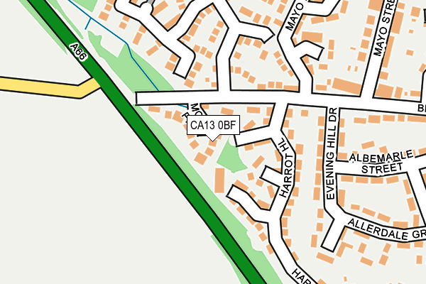 CA13 0BF map - OS OpenMap – Local (Ordnance Survey)