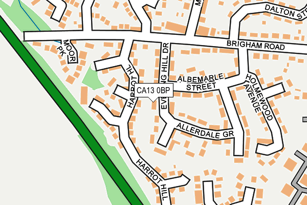CA13 0BP map - OS OpenMap – Local (Ordnance Survey)