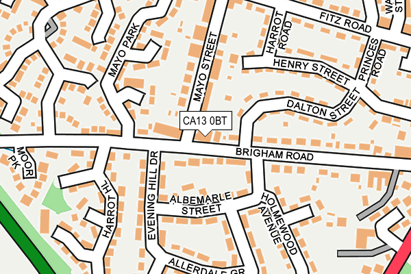 Map of CUMBRIA GARDEN PLANTERS LTD at local scale