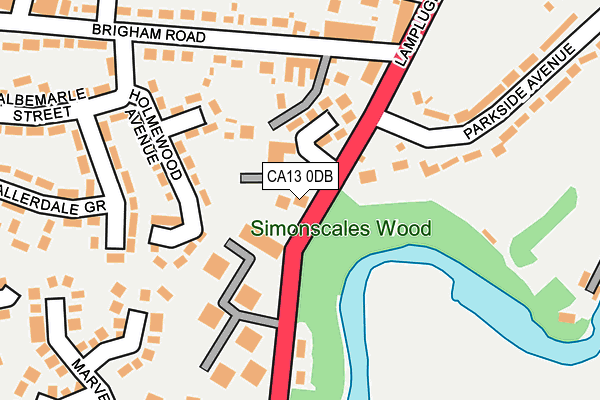 CA13 0DB map - OS OpenMap – Local (Ordnance Survey)