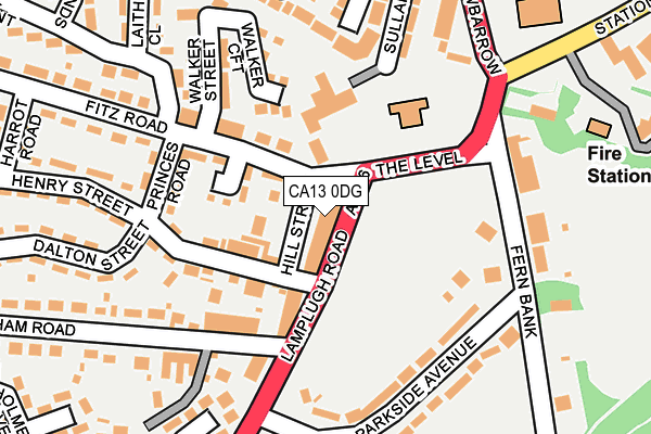 CA13 0DG map - OS OpenMap – Local (Ordnance Survey)