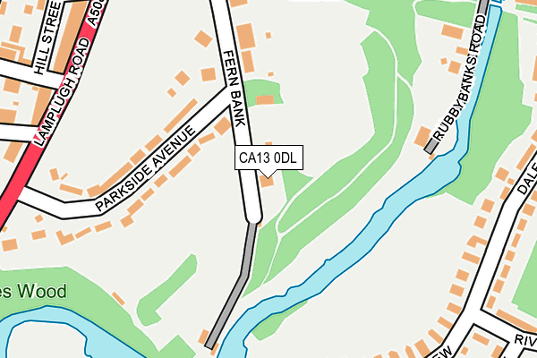 CA13 0DL map - OS OpenMap – Local (Ordnance Survey)