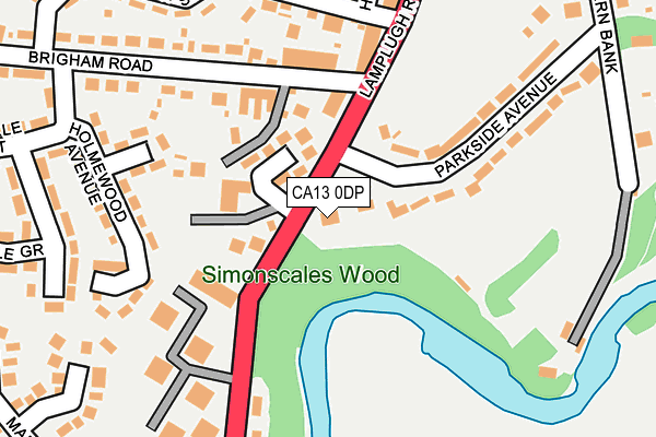 CA13 0DP map - OS OpenMap – Local (Ordnance Survey)