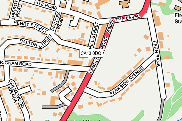 CA13 0DQ map - OS OpenMap – Local (Ordnance Survey)