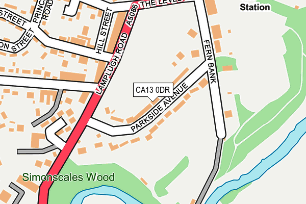 CA13 0DR map - OS OpenMap – Local (Ordnance Survey)