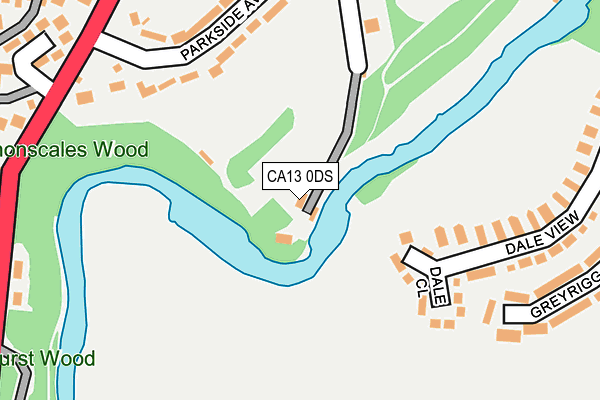 CA13 0DS map - OS OpenMap – Local (Ordnance Survey)