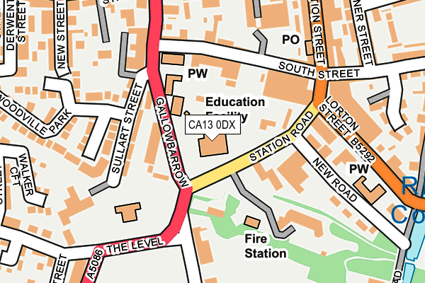 CA13 0DX map - OS OpenMap – Local (Ordnance Survey)