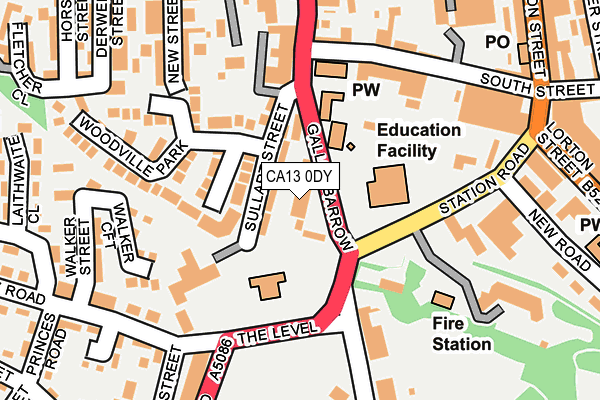 CA13 0DY map - OS OpenMap – Local (Ordnance Survey)