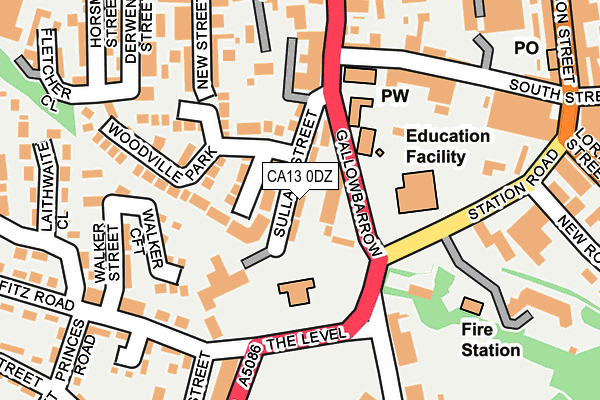 CA13 0DZ map - OS OpenMap – Local (Ordnance Survey)