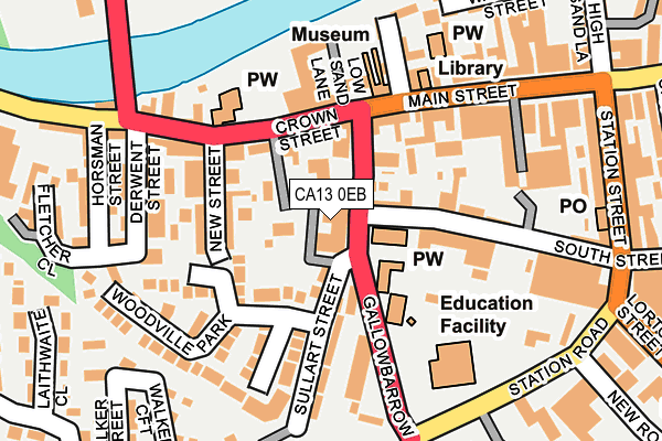 CA13 0EB map - OS OpenMap – Local (Ordnance Survey)