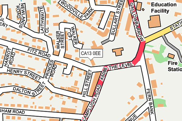 CA13 0EE map - OS OpenMap – Local (Ordnance Survey)