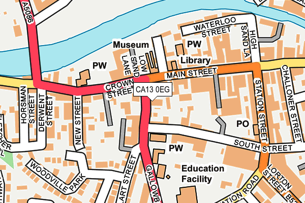 CA13 0EG map - OS OpenMap – Local (Ordnance Survey)