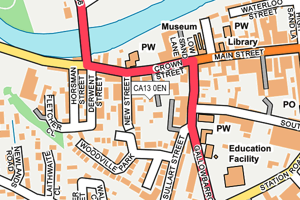 CA13 0EN map - OS OpenMap – Local (Ordnance Survey)