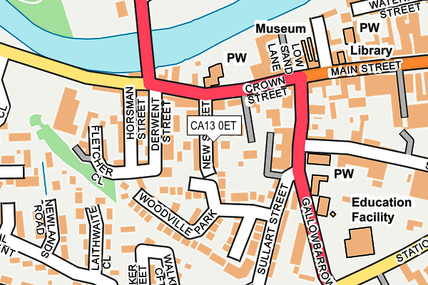 CA13 0ET map - OS OpenMap – Local (Ordnance Survey)