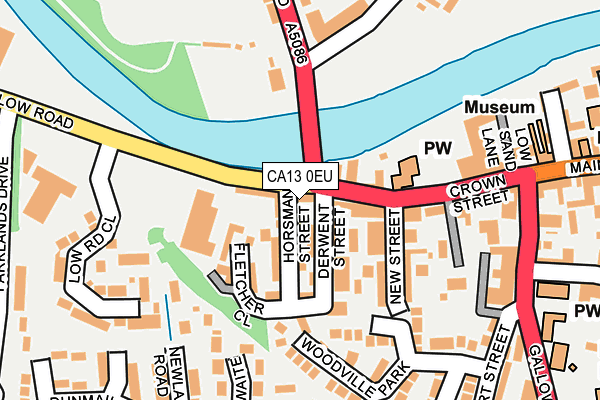 CA13 0EU map - OS OpenMap – Local (Ordnance Survey)