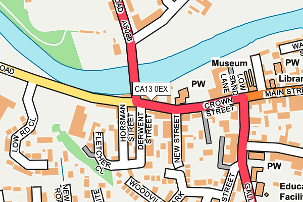 CA13 0EX map - OS OpenMap – Local (Ordnance Survey)