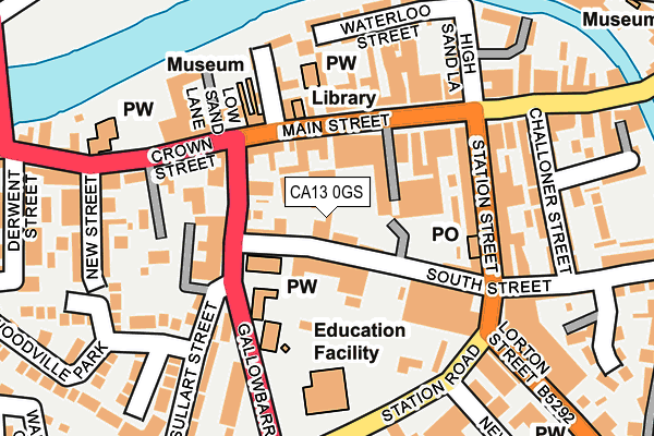 CA13 0GS map - OS OpenMap – Local (Ordnance Survey)