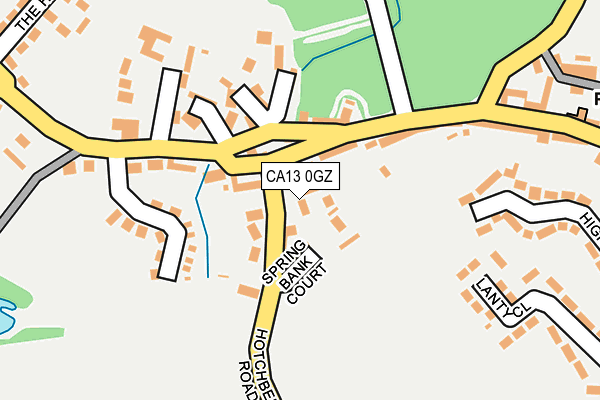 CA13 0GZ map - OS OpenMap – Local (Ordnance Survey)