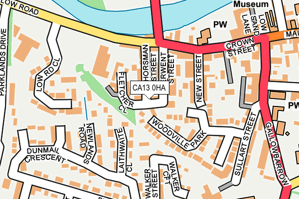 CA13 0HA map - OS OpenMap – Local (Ordnance Survey)