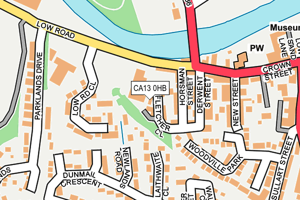 CA13 0HB map - OS OpenMap – Local (Ordnance Survey)