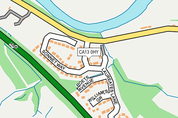 CA13 0HY map - OS OpenMap – Local (Ordnance Survey)