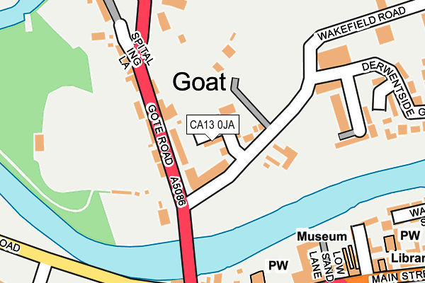 CA13 0JA map - OS OpenMap – Local (Ordnance Survey)