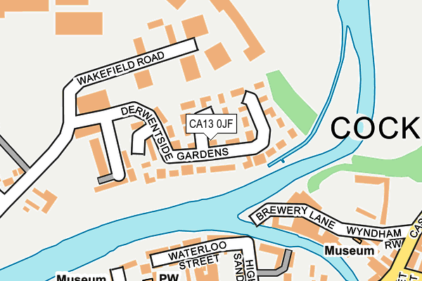 CA13 0JF map - OS OpenMap – Local (Ordnance Survey)