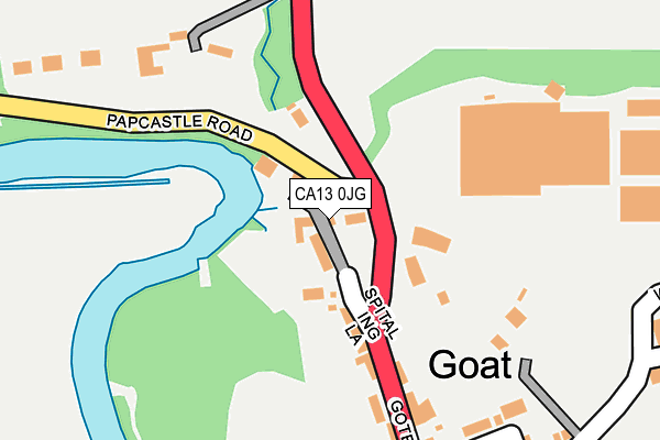 CA13 0JG map - OS OpenMap – Local (Ordnance Survey)