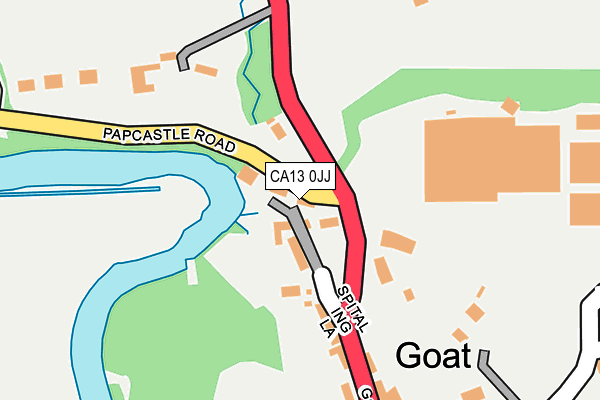 CA13 0JJ map - OS OpenMap – Local (Ordnance Survey)