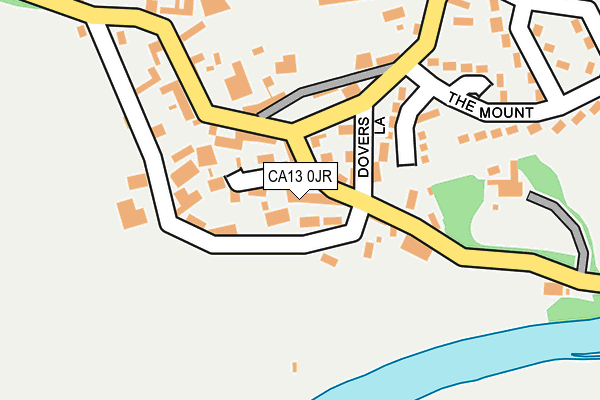 CA13 0JR map - OS OpenMap – Local (Ordnance Survey)