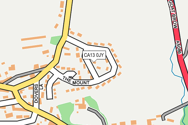 CA13 0JY map - OS OpenMap – Local (Ordnance Survey)
