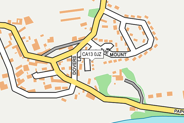 CA13 0JZ map - OS OpenMap – Local (Ordnance Survey)