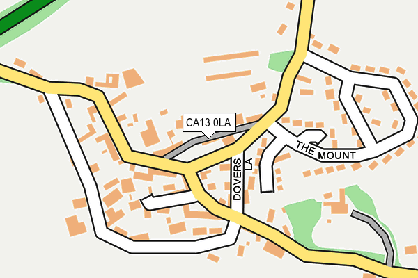 CA13 0LA map - OS OpenMap – Local (Ordnance Survey)